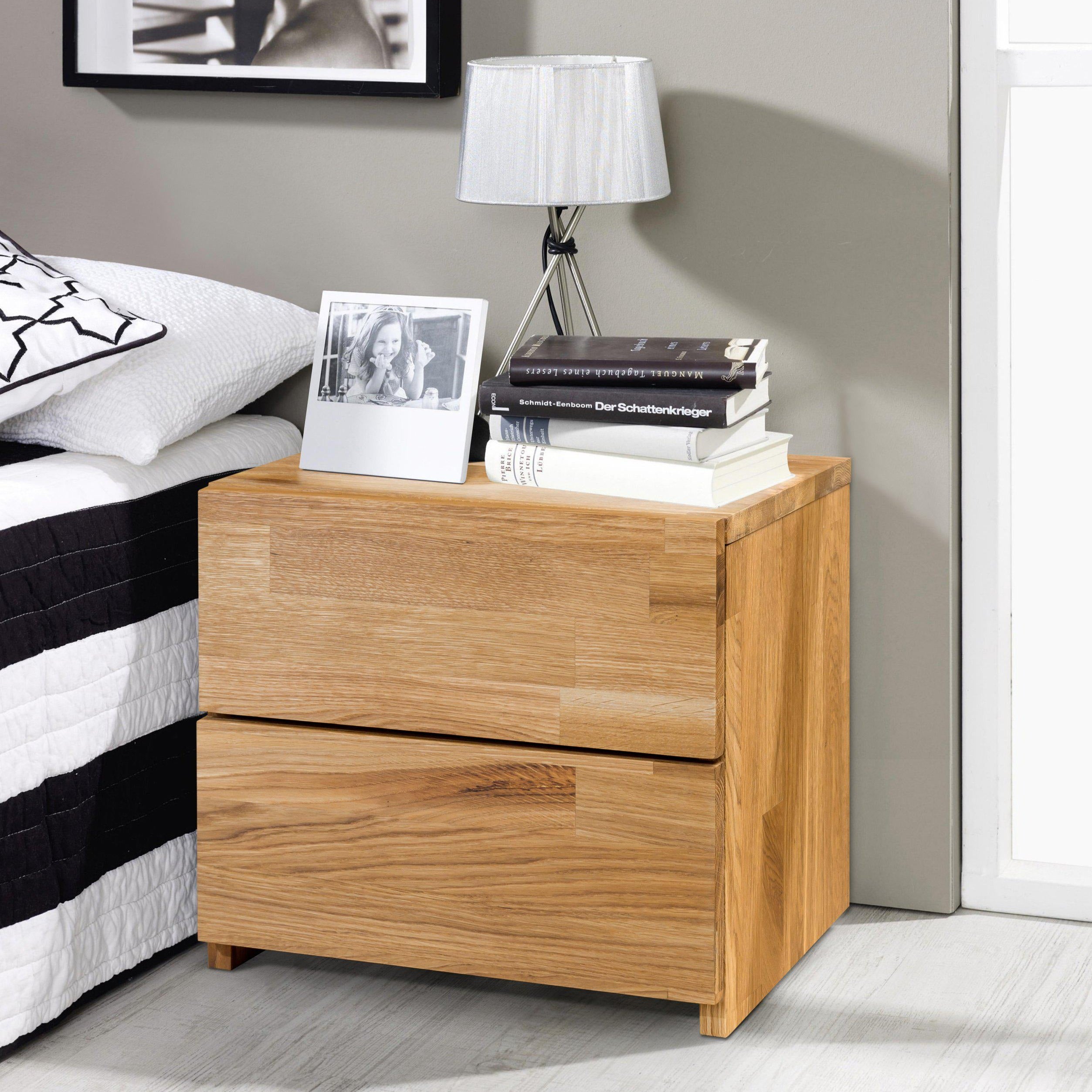 Table de chevet en chêne massif Danemark 2