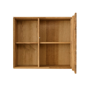 NordicStory Armario flotante de madera maciza de roble mueble para colgar