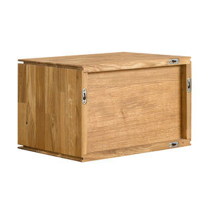 NordicStory Armario flotante de madera maciza de roble 