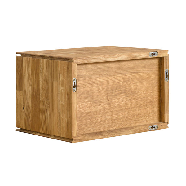 NordicStory Armario flotante de madera maciza de roble 