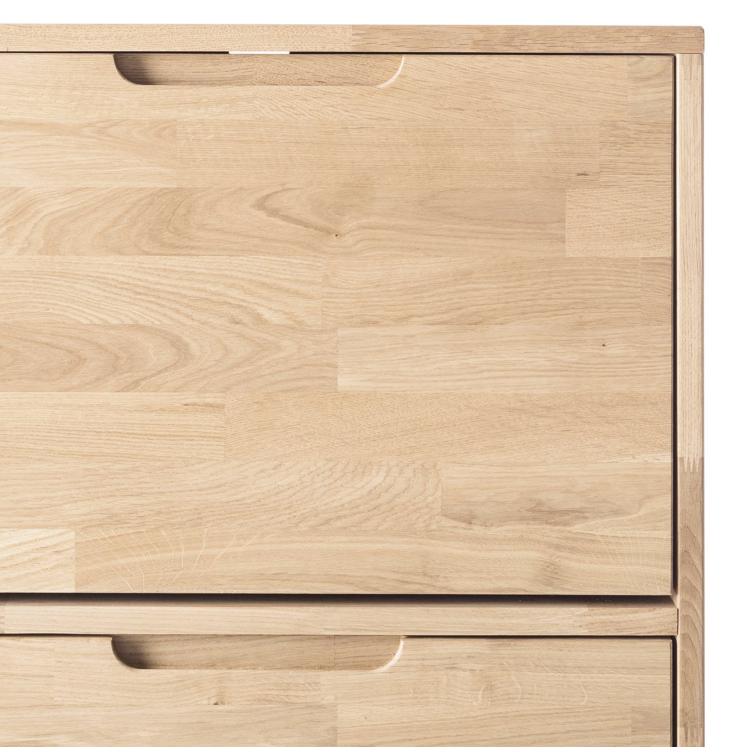 NordicStory Zapatero de madera maciza de roble 