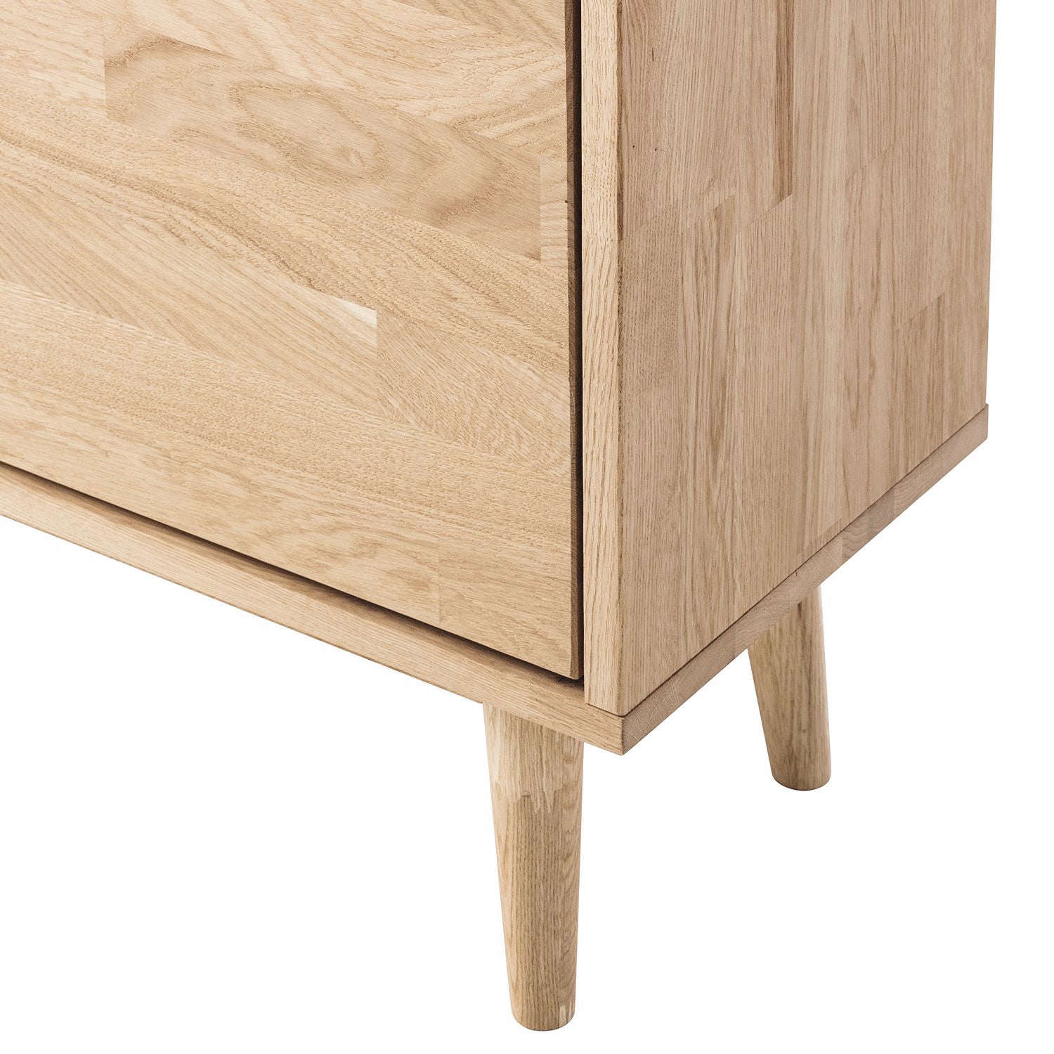 NordicStory Zapatero de madera maciza de roble 