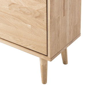 NordicStory Zapatero de madera maciza de roble 