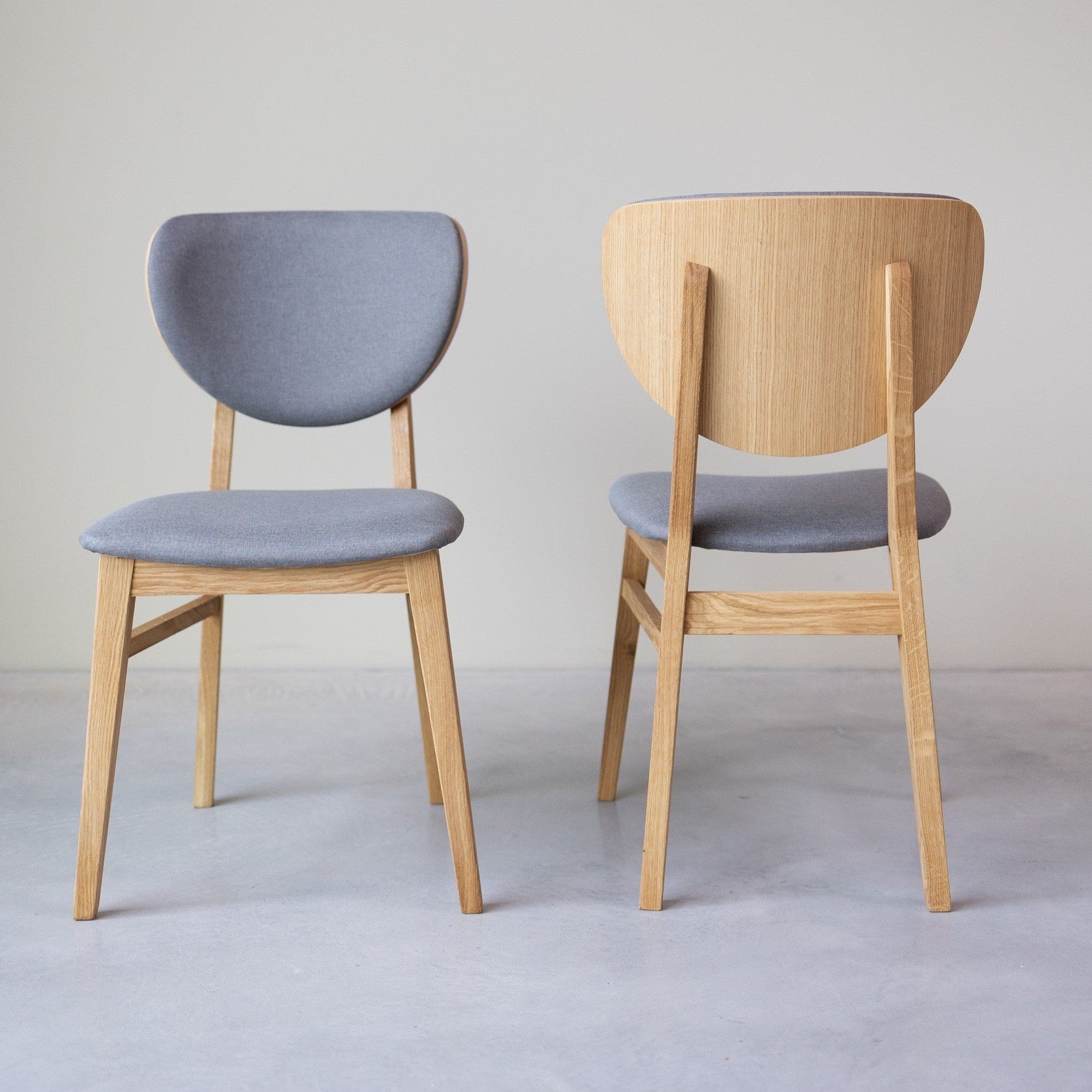 NordicStory Sillas de Madera Maciza de Roble, Sillas para comedor