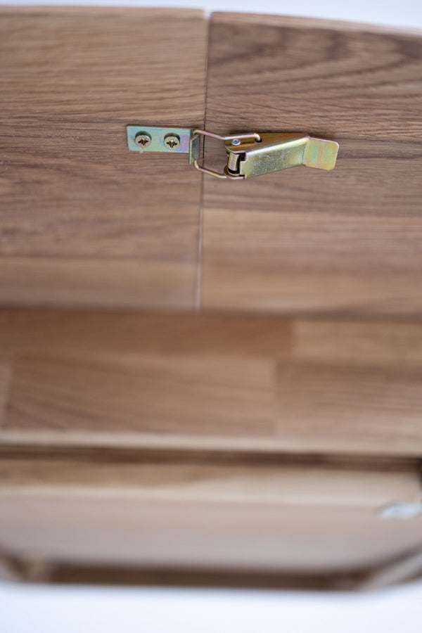 Table extensible ovale en bois massif de chêne Carmen