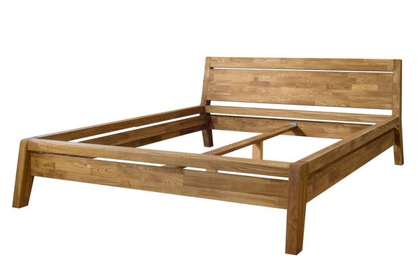 NordicStory Cama de madera maciza de roble