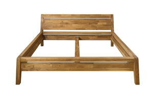 NordicStory Cama de madera maciza de roble