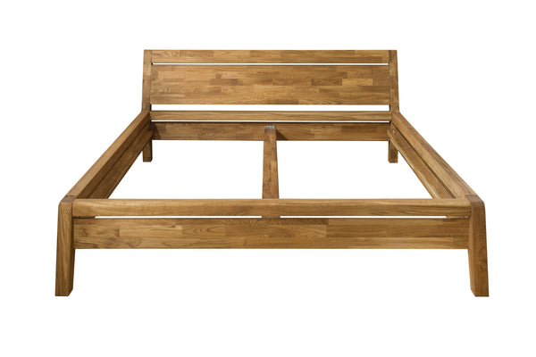 NordicStory Cama de madera maciza de roble